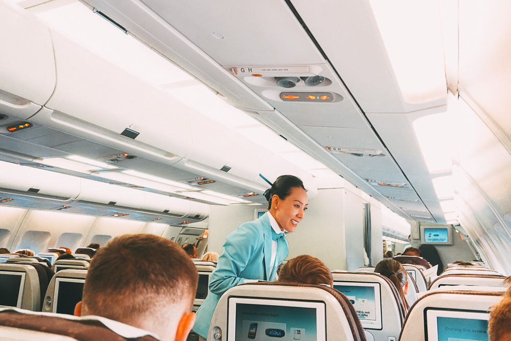 Самолет Korean Air в аэропорту