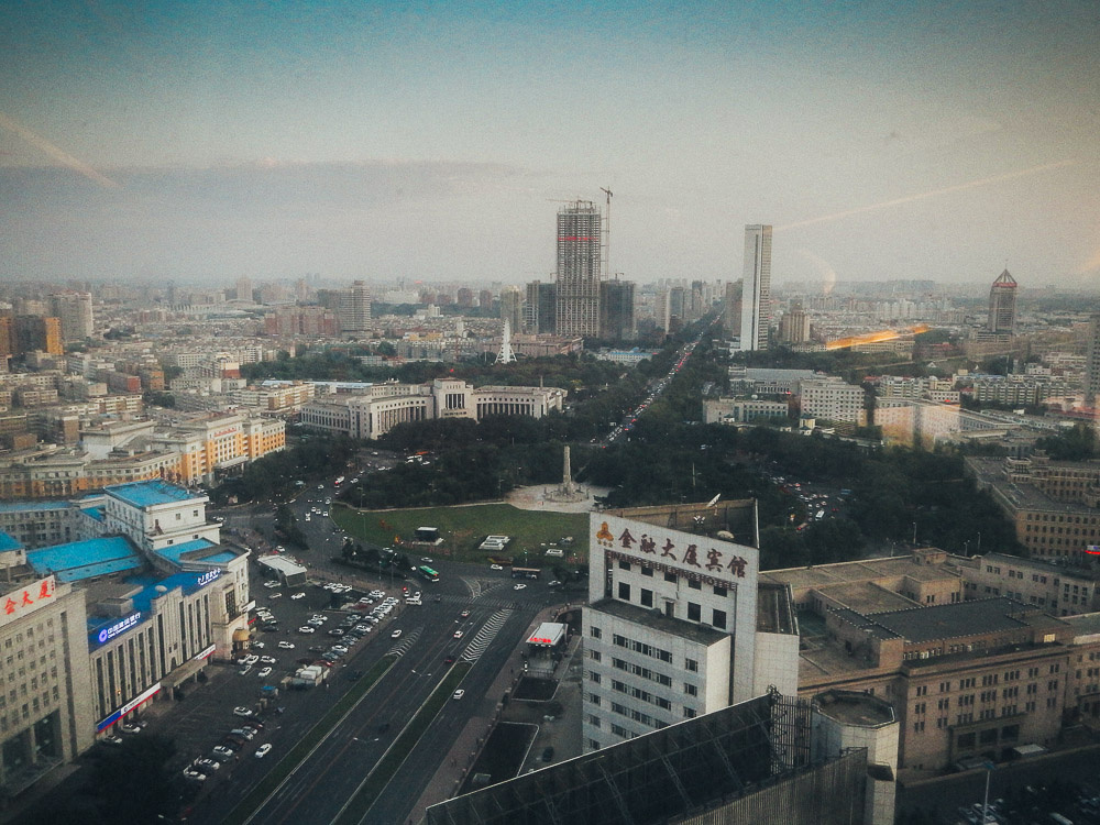 Панорамный ресторан Чаньчунь закат