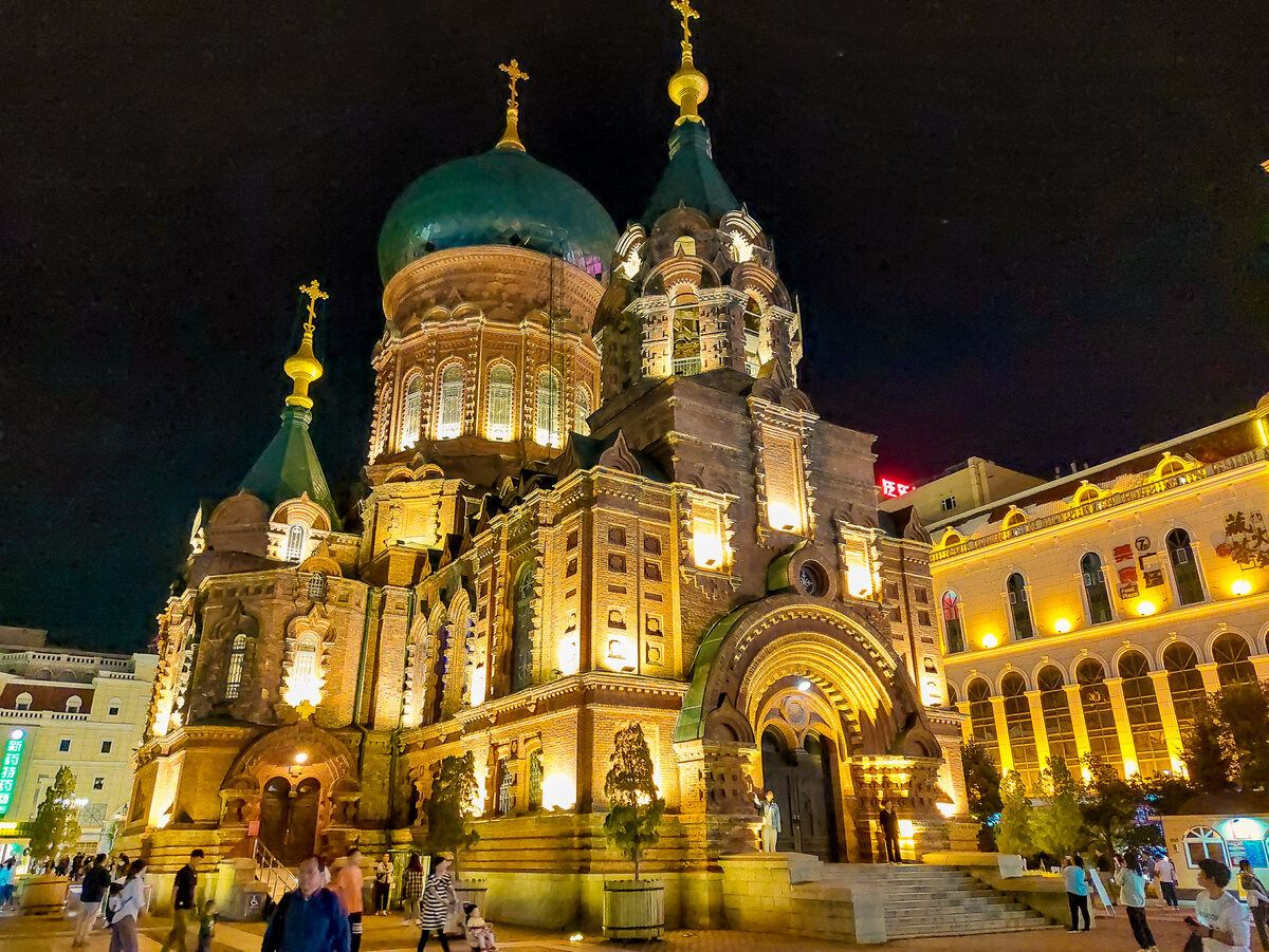 Ночной Харбин - освещение города