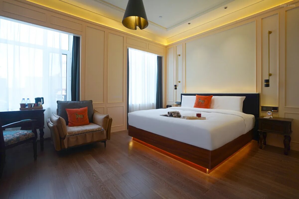 Интерьер номера в отеле Harbin No.23 Mansion Hotel