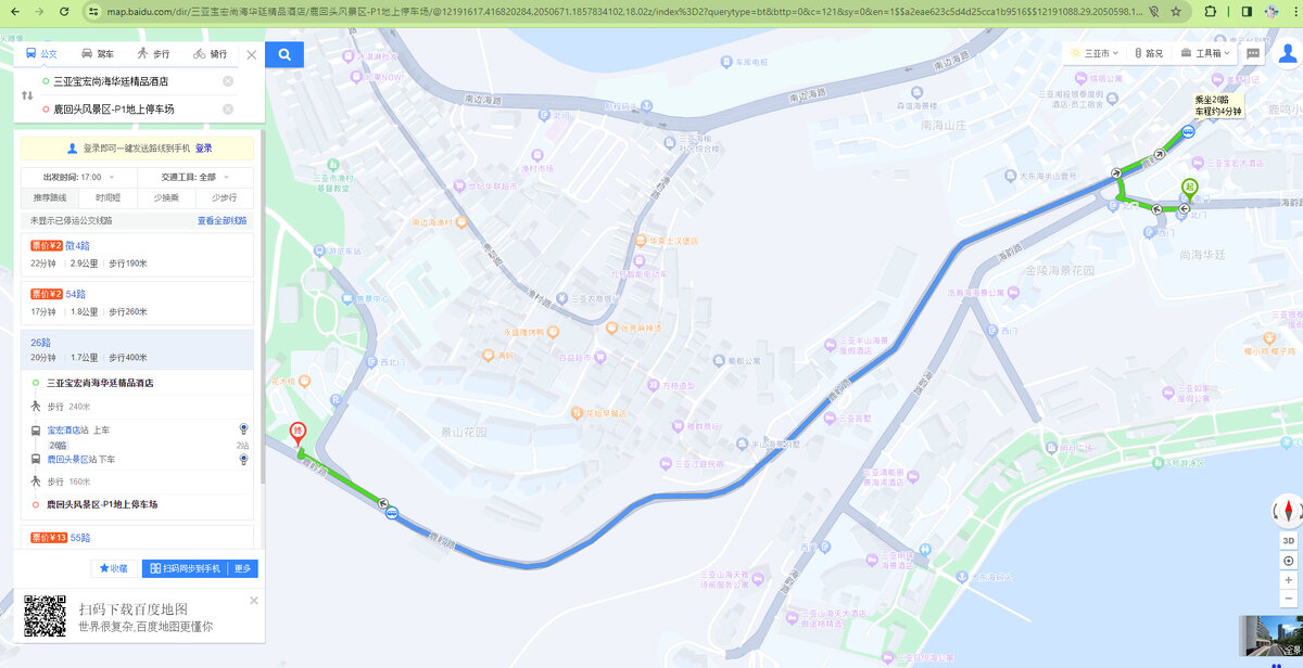 Интерфейс Baidu Map на китайском языке