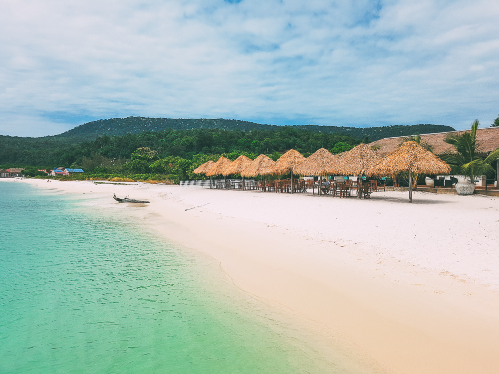 Вид на море и пляж Sok San Beach в Камбодже