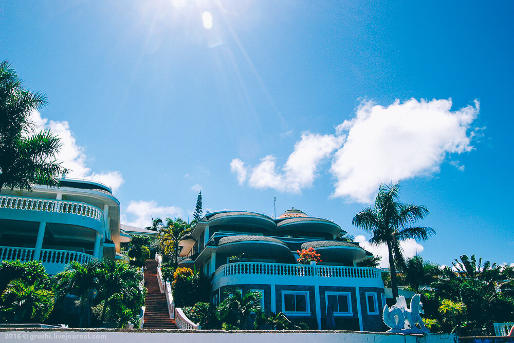 Вид на море с территории отеля