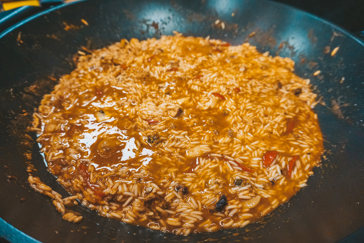 Дегустация Arroz de marisco