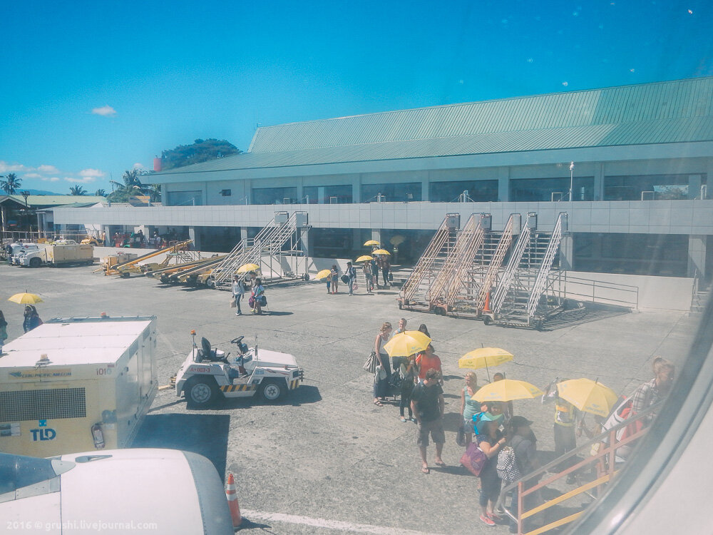 Салон самолета Cebu Pacific