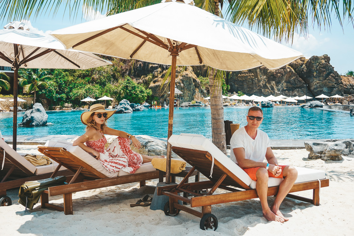 Частный пляж Amiana Resort
