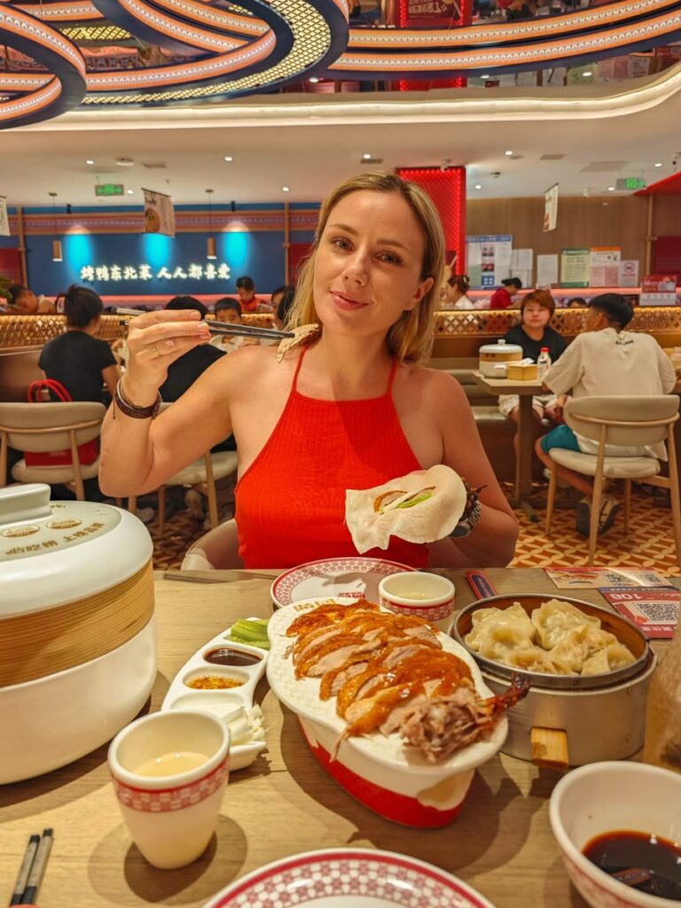 Нарезка утки в ресторане