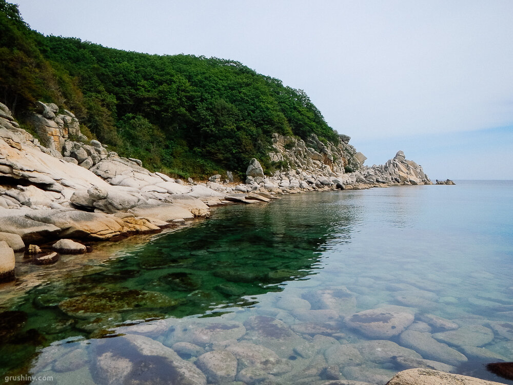 Изумрудная вода бухта Приморье