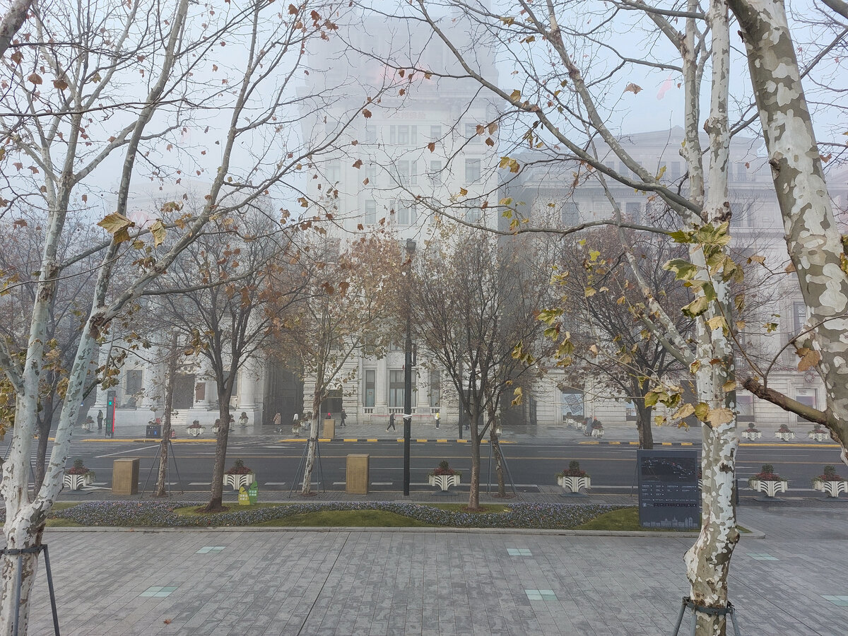 Пешеходный переход в центре Шанхая