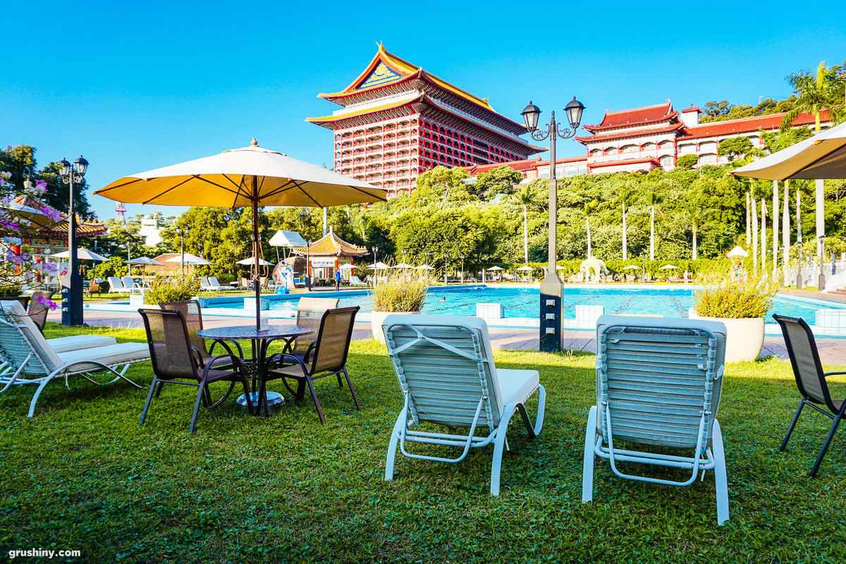 Фасад Grand Hotel Taipei - архитектурный шедевр Тайваня
