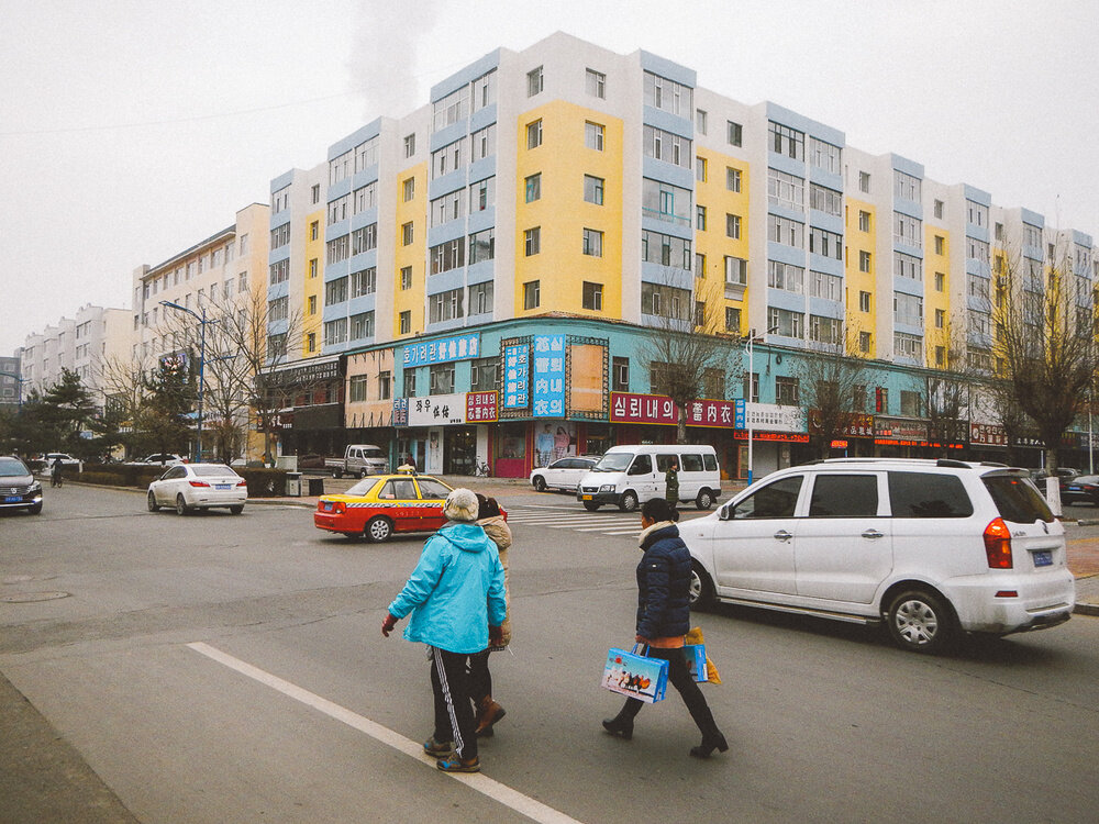 Панорама города Тумэнь с высоты